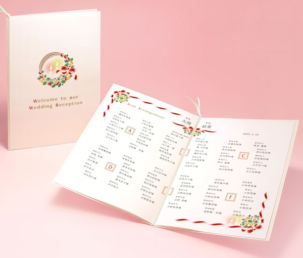 ウェディングリース：席次表