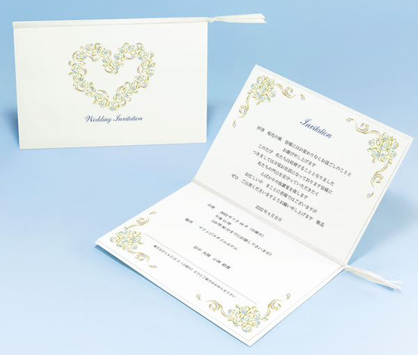 結婚式招待状・席次表・席札テンプレート：ローズクラシック